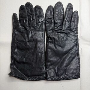 Black Leather Gloves